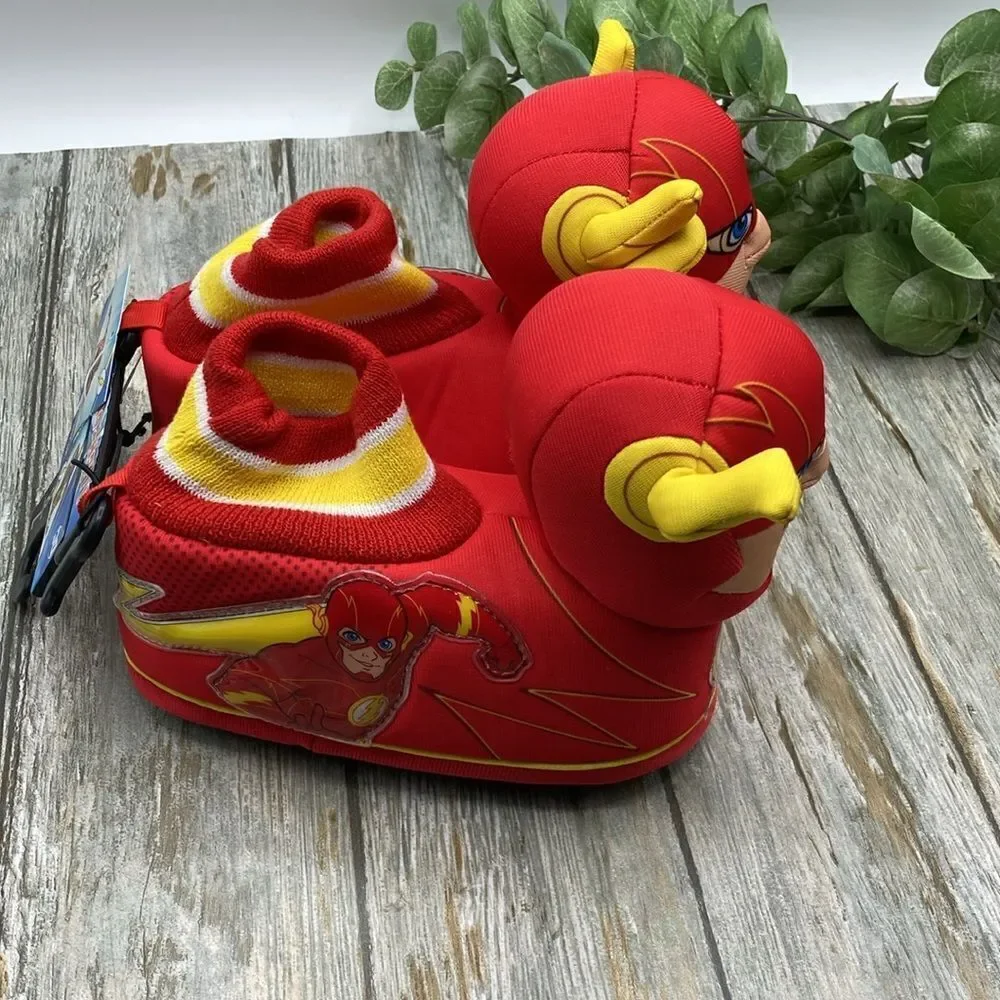 Baby Toddler Boys Flash Character Light-Up Superhero Slippers Shoes Size 7/8